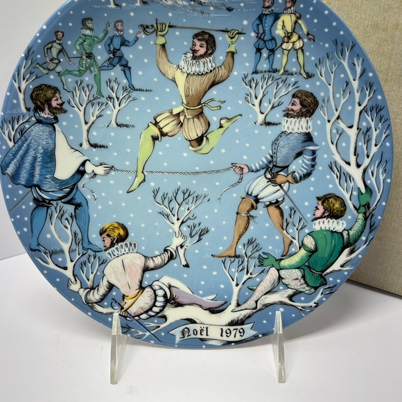 Vintage Haviland Limoges France NIB 12 Days of Christmas 10 Lords A Leaping 1979 - Picture 1 of 4